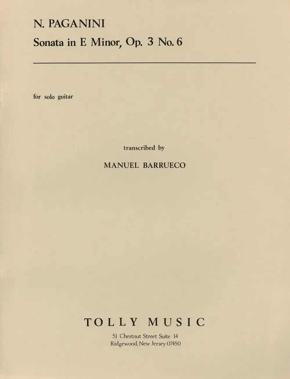 Sonata in E Minor, Op. 3, No. 6