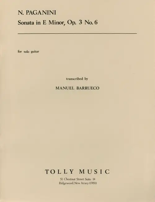 Sonata in E Minor, Op. 3, No. 6